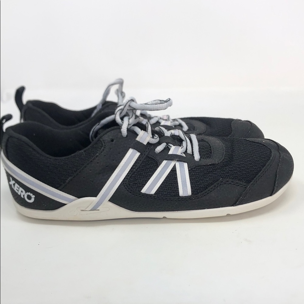 Xero Prio Women’s Barefoot Running Fitness Black White Shoes - Size 9